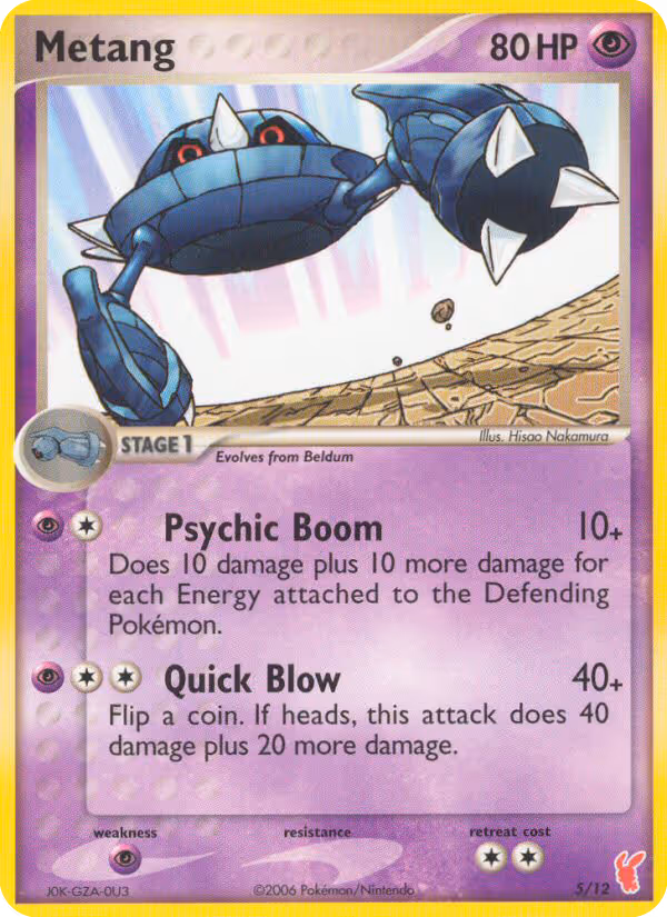 Metang 5/12 Pokemon card
