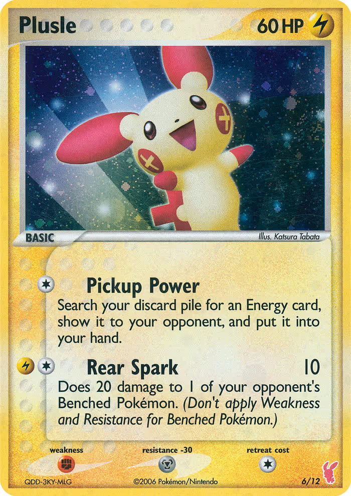 Plusle 6/12 Pokemon card