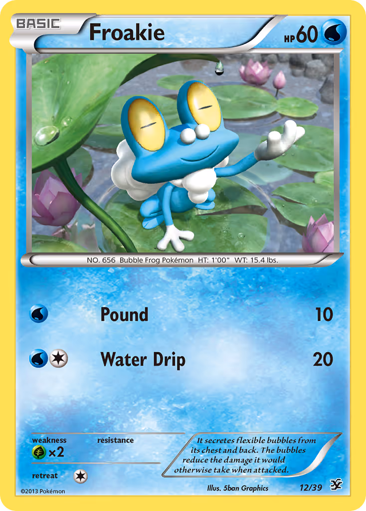 Froakie 12/39 Pokemon card