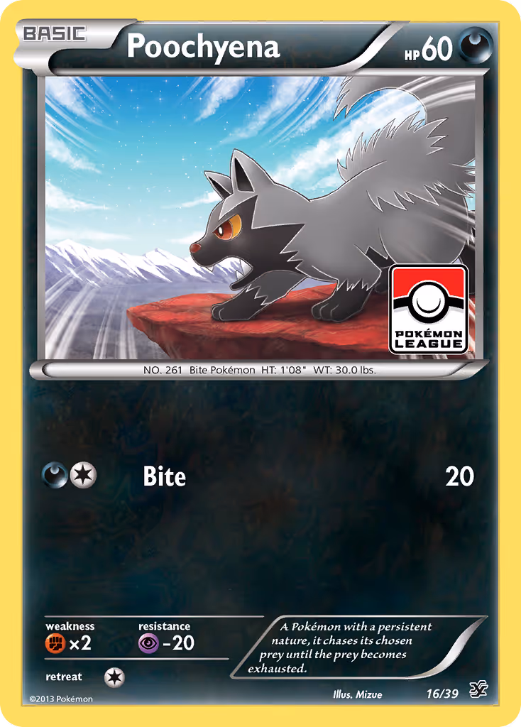 Poochyena 16/39 Pokemon card