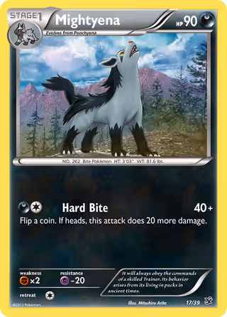 Mightyena 17/39 Pokemon card