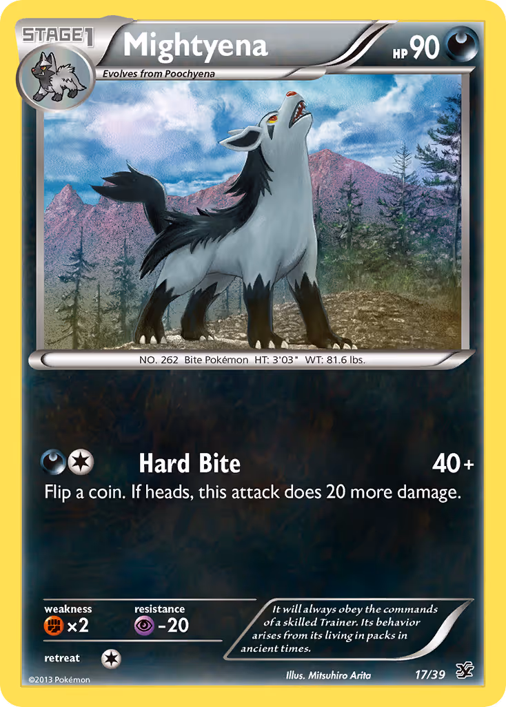 Mightyena 17/39 Pokemon card