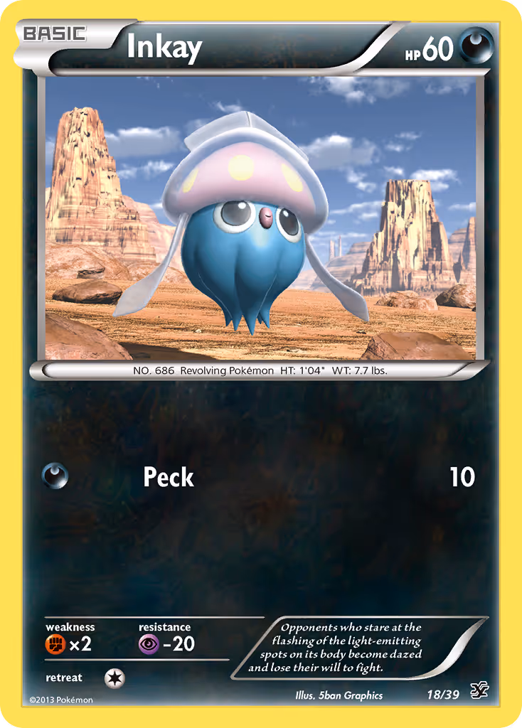 Inkay 18/39 Pokemon card
