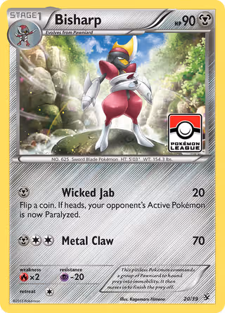 Bisharp 20/39 Pokemon card