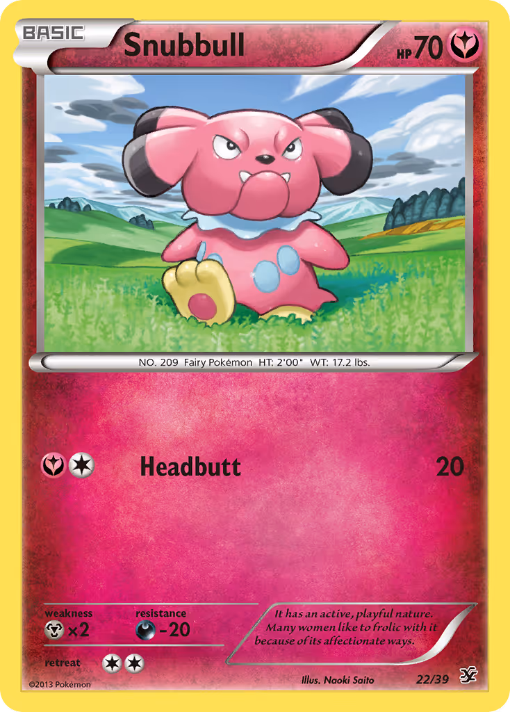 Snubbull 22/39 Pokemon card