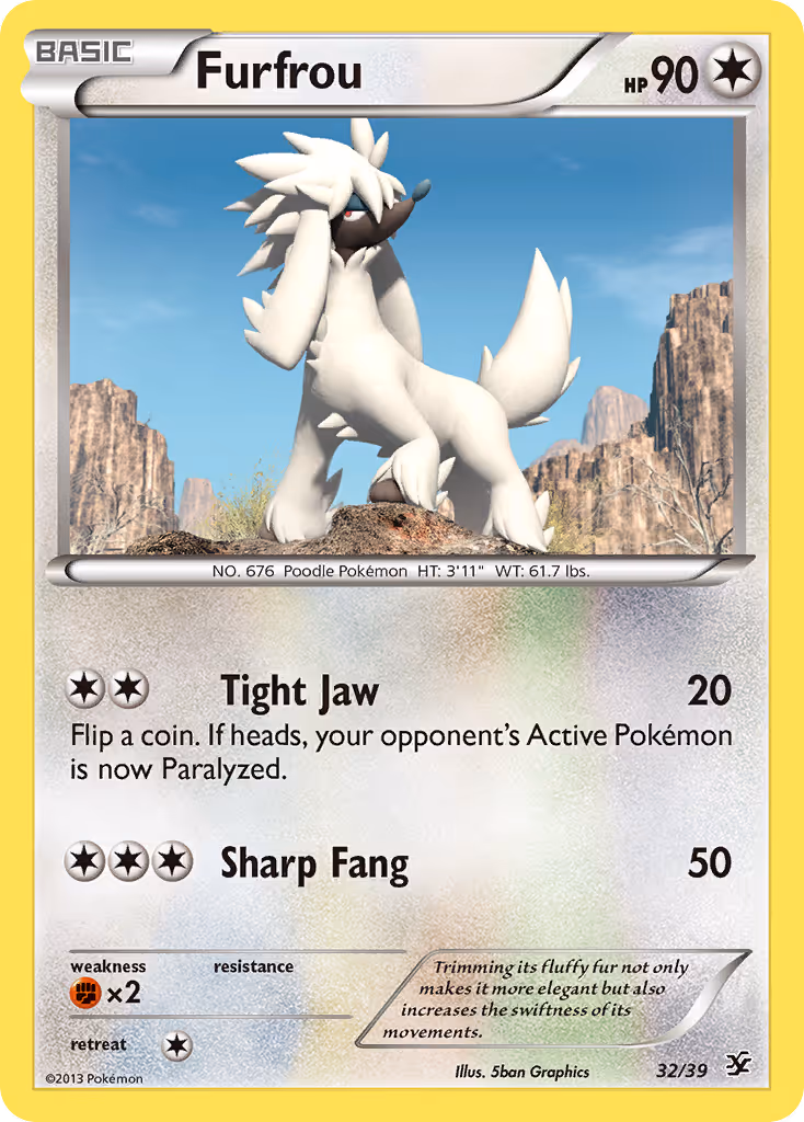 Furfrou 32/39 Pokemon card