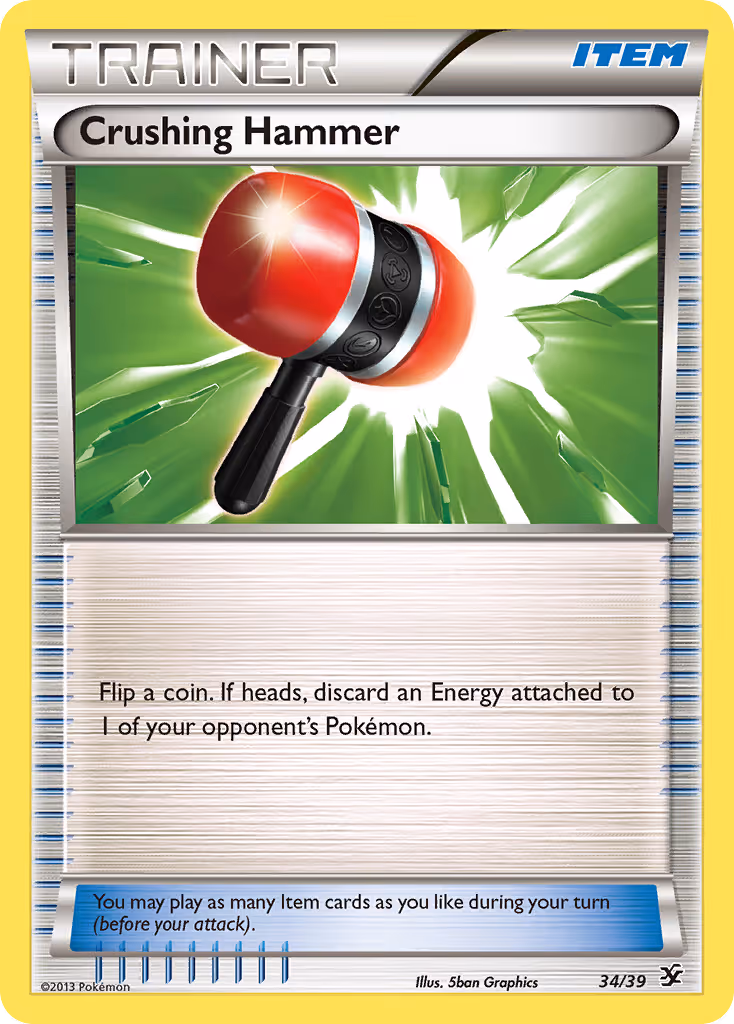 Crushing Hammer 34/39 Pokemon card