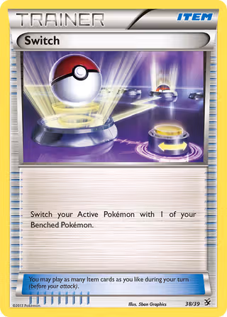 Switch 38/39 Pokemon card