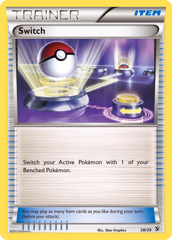 Switch 38/39 Pokemon card