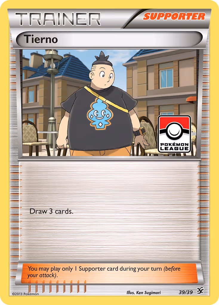 Tierno 39/39 Pokemon card