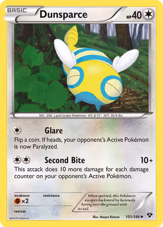 Dunsparce 101/146 Pokemon card