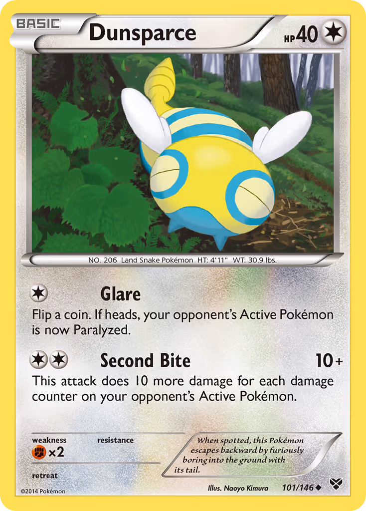Dunsparce 101/146 Pokemon card