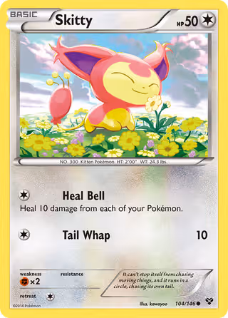 Skitty 104/146 Pokemon card