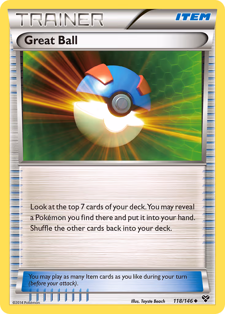 Great Ball 118/146 Pokemon card