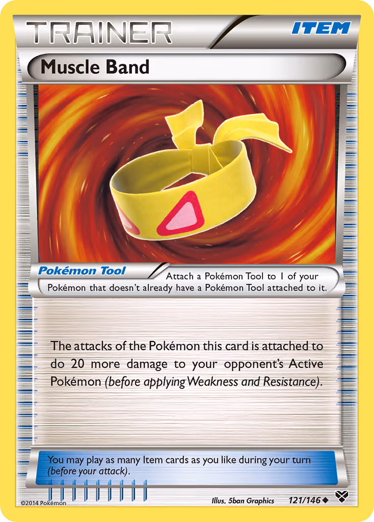 Muscle Band 121/146 Pokemon card