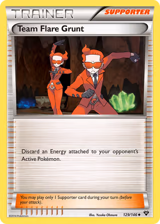 Team Flare Grunt 129/146 Pokemon card