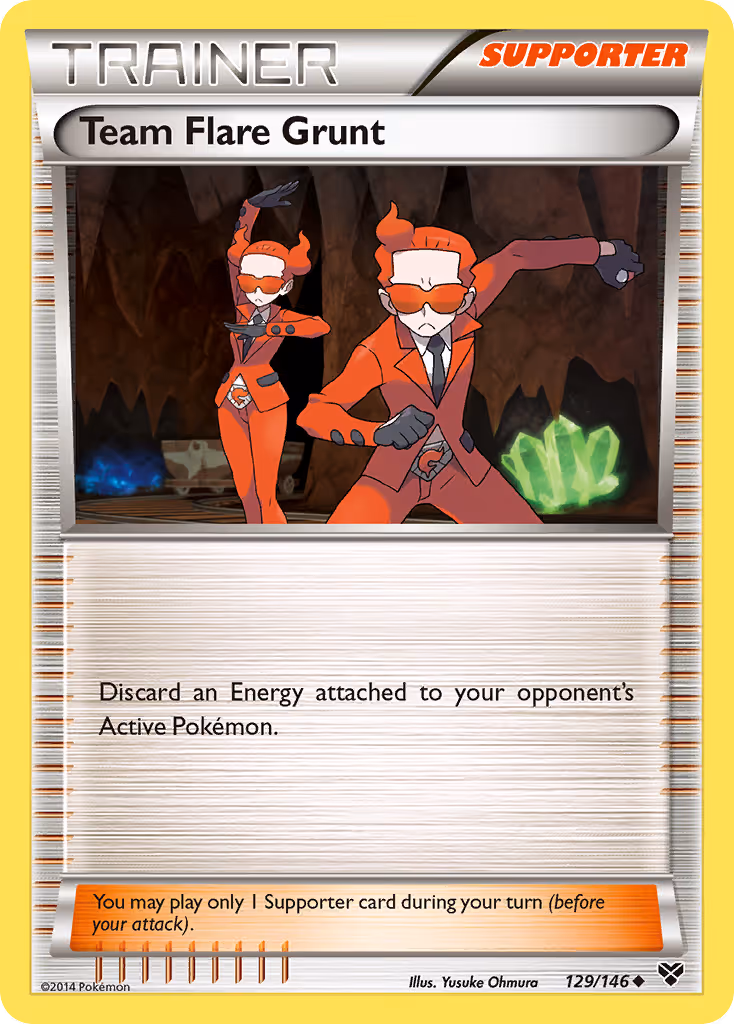 Team Flare Grunt 129/146 Pokemon card