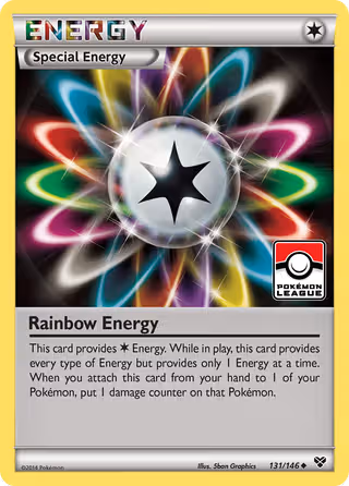 Rainbow Energy 131/146 Pokemon card
