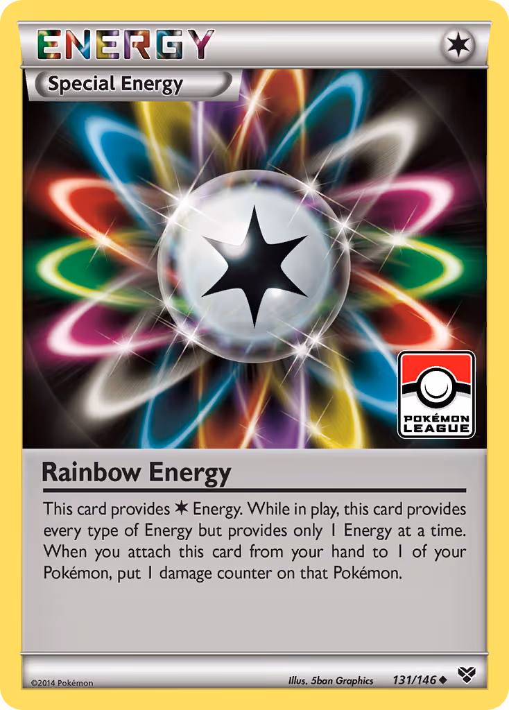 Rainbow Energy 131/146 Pokemon card
