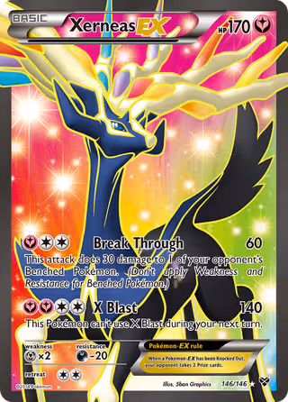 Xerneas EX 146/146 Pokemon card