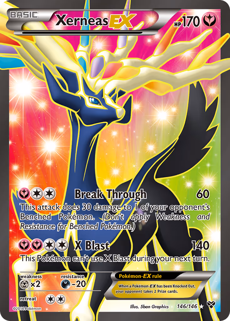 Xerneas EX 146/146 Pokemon card