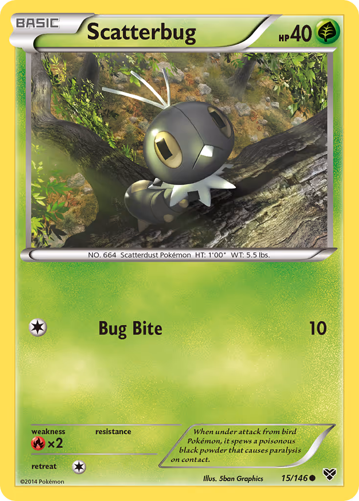 Scatterbug 15/146 Pokemon card
