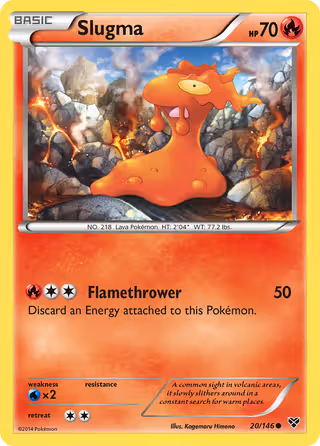 Slugma 20/146 Pokemon card