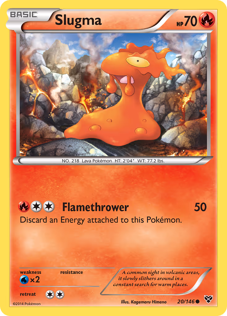 Slugma 20/146 Pokemon card