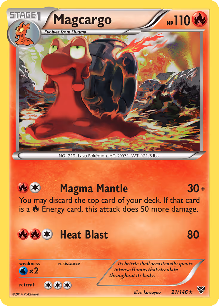 Magcargo 21/146 Pokemon card