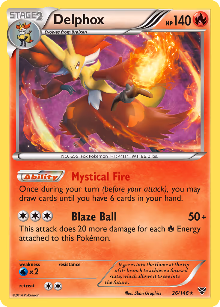 Delphox 26/146 Pokemon card