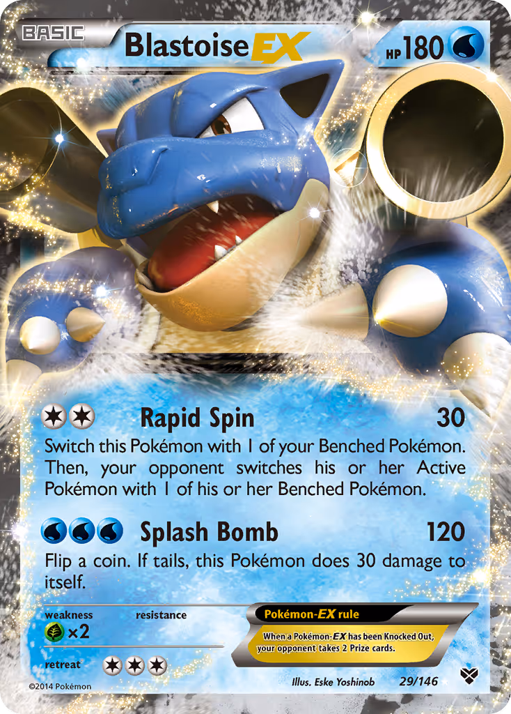 Blastoise EX 29/146 Pokemon card