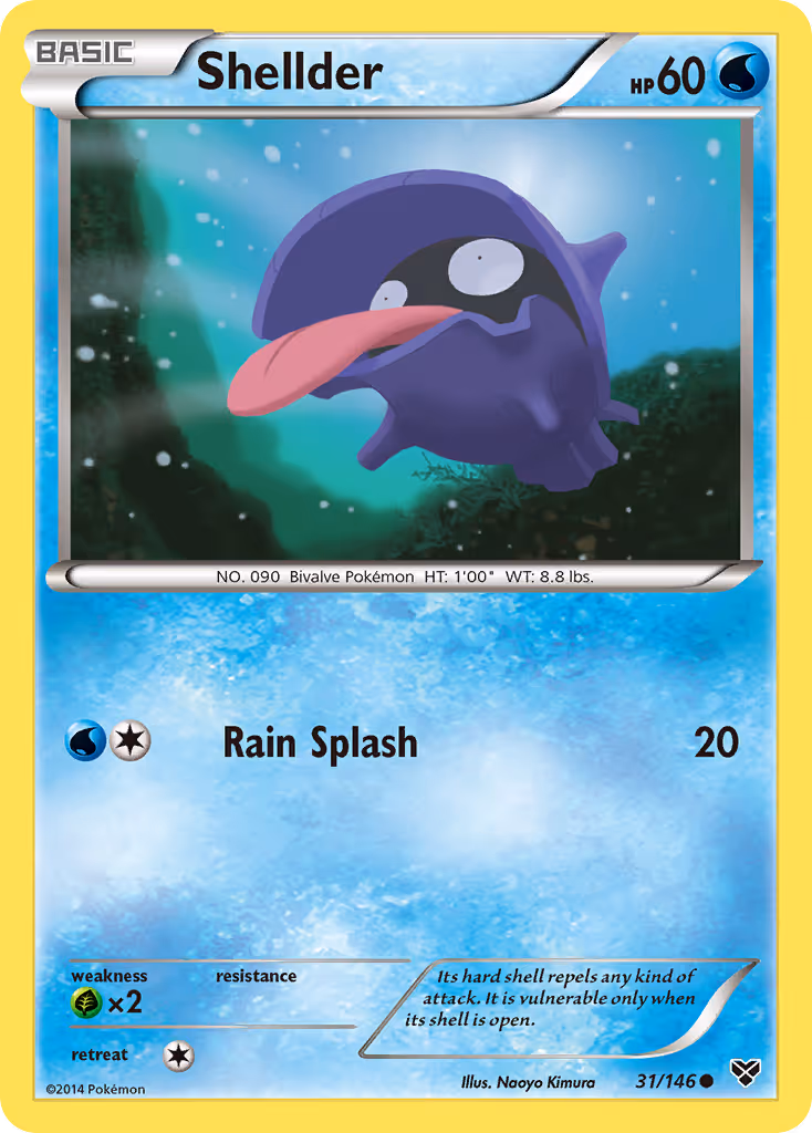 Shellder 31/146 Pokemon card
