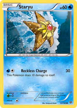 Staryu 33/146 Pokemon card