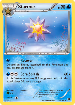 Starmie 34/146 Pokemon card