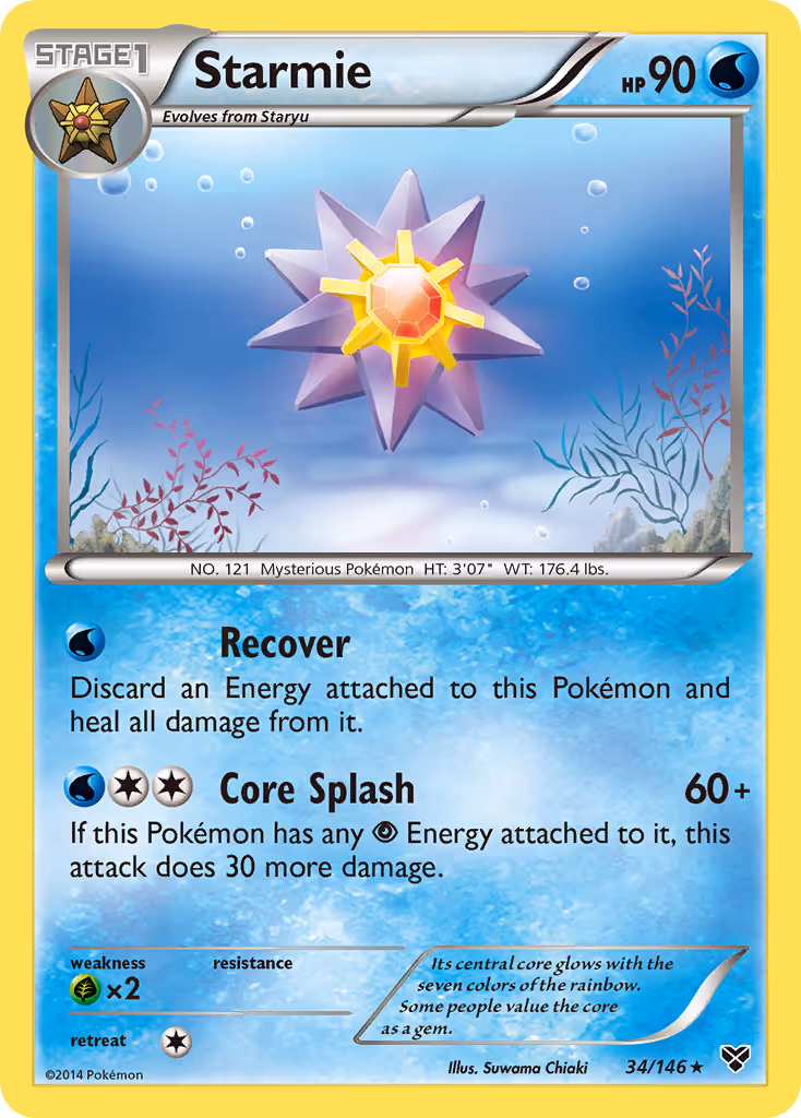 Starmie 34/146 Pokemon card