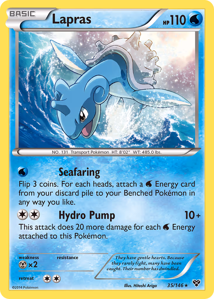 Lapras 35/146 Pokemon card