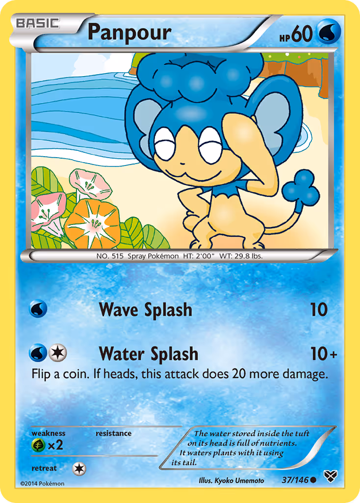 Panpour 37/146 Pokemon card