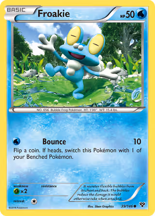 Froakie 39/146 Pokemon card