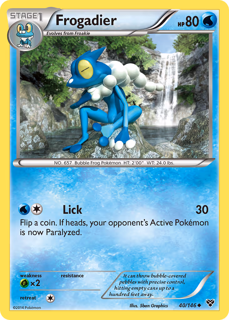 Frogadier 40/146 Pokemon card