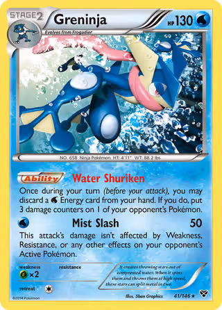 Greninja 41/146 Pokemon card