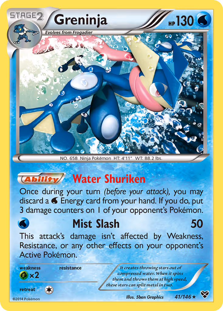 Greninja 41/146 Pokemon card
