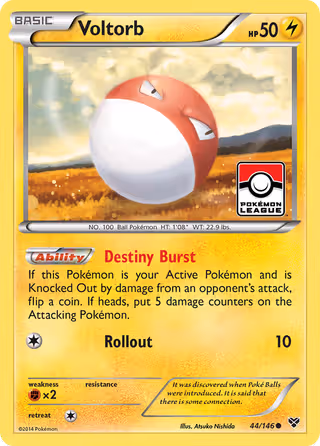 Voltorb 44/146 Pokemon card
