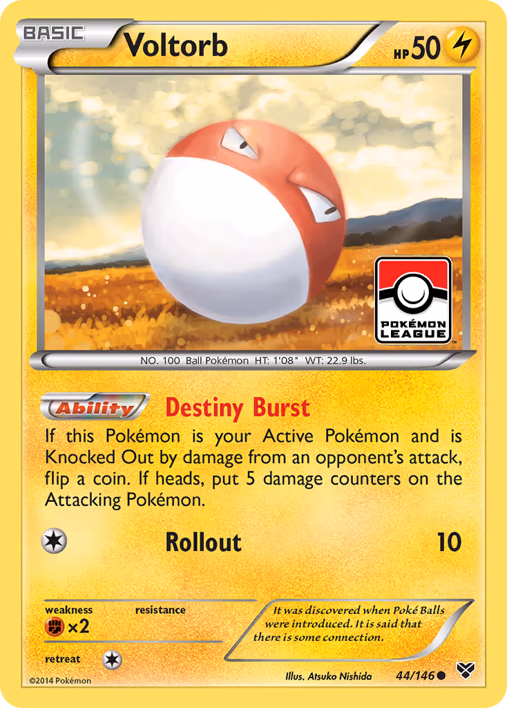 Voltorb 44/146 Pokemon card