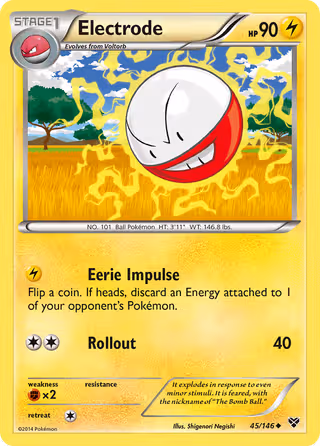 Electrode 45/146 Pokemon card