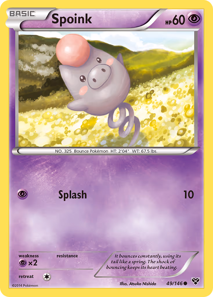 Spoink 49/146 Pokemon card