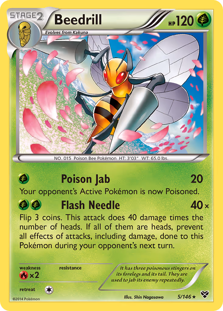 Beedrill 5/146 Pokemon card
