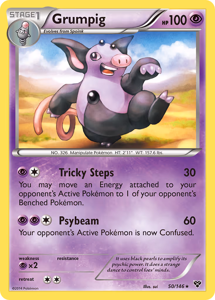 Grumpig 50/146 Pokemon card