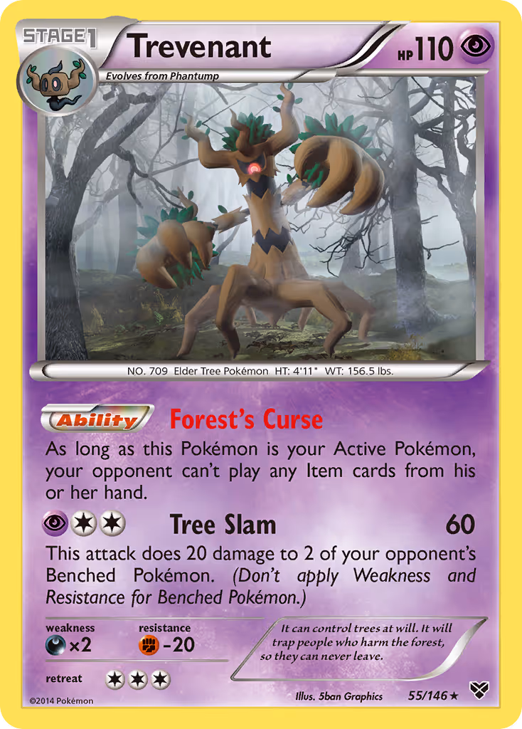 Trevenant 55/146 Pokemon card