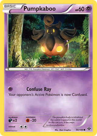 Pumpkaboo 56/146 Pokemon card