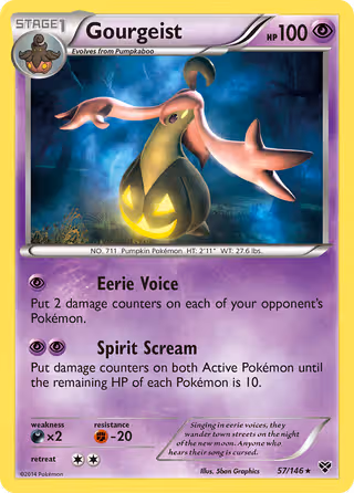 Gourgeist 57/146 Pokemon card